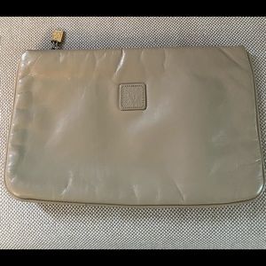 Anne Klein for Calderon leather clutch
